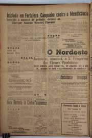 Página do jornal O Nordeste de julho de 1958