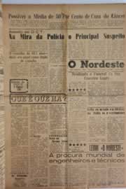 Página do jornal O Nordeste de julho de 1958