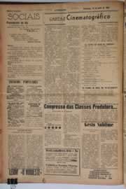 Página do jornal O Nordeste de julho de 1958