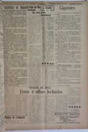 Página do jornal O Nordeste de julho de 1958