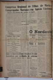 Página do jornal O Nordeste de julho de 1958