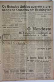 Página do jornal O Nordeste de julho de 1958
