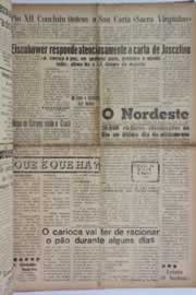 Página do jornal O Nordeste de julho de 1958