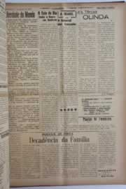 Página do jornal O Nordeste de agosto de 1958