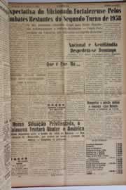Página do jornal O Nordeste de agosto de 1958