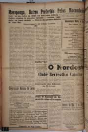 Página do jornal O Nordeste de setembro de 1958