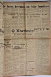 Página do jornal O Nordeste de setembro de 1958