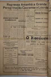 Página do jornal O Nordeste de setembro de 1958