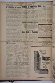 Página do jornal O Nordeste de novembro de 1958