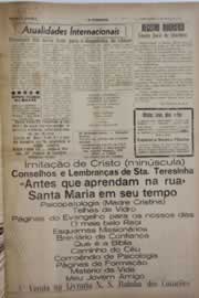 Página do jornal O Nordeste de janeiro de 1959