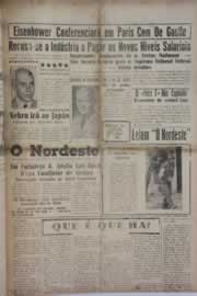 Página do jornal O Nordeste de janeiro de 1959