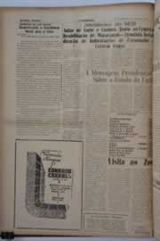 Página do jornal O Nordeste de janeiro de 1959