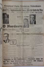 Página do jornal O Nordeste de janeiro de 1959