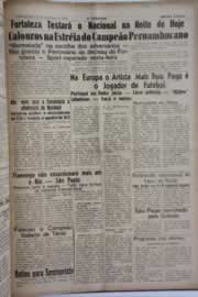 Página do jornal O Nordeste de fevereiro de 1959
