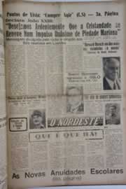 Página do jornal O Nordeste de fevereiro de 1959