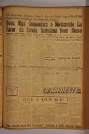 Página do jornal O Nordeste de maio de 1959