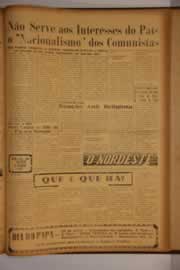 Página do jornal O Nordeste de junho de 1959