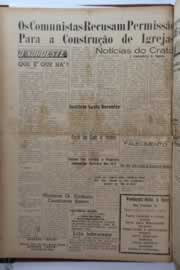 Página do jornal O Nordeste de janeiro de 1960