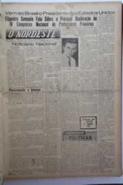 Página do jornal O Nordeste de janeiro de 1960