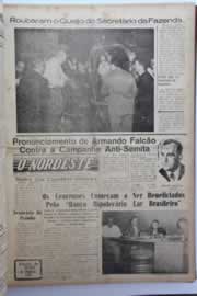 Página do jornal O Nordeste de janeiro de 1960