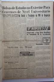 Página do jornal O Nordeste de janeiro de 1960