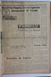 Página do jornal O Nordeste de janeiro de 1960