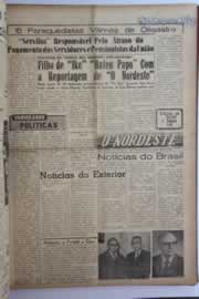 Página do jornal O Nordeste de janeiro de 1960
