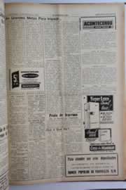 Página do jornal O Nordeste de fevereiro de 1960