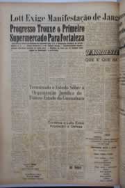 Página do jornal O Nordeste de março de 1960