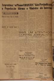 Página do jornal O Nordeste de maio de 1960