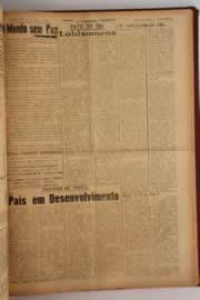Página do jornal O Nordeste de maio de 1960