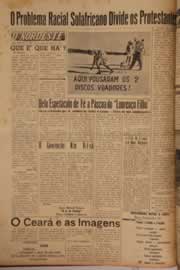 Página do jornal O Nordeste de maio de 1960