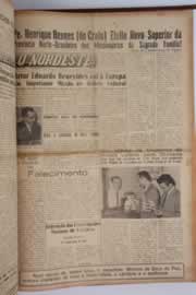 Página do jornal O Nordeste de setembro de 1960