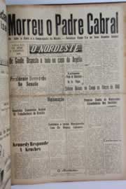 Página do jornal O Nordeste de novembro de 1960