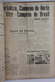 Página do jornal O Nordeste de novembro de 1960