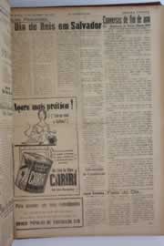 Página do jornal O Nordeste de janeiro de 1961