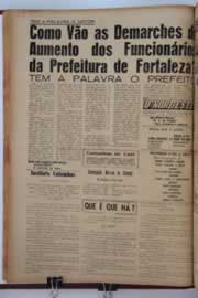 Página do jornal O Nordeste de janeiro de 1961