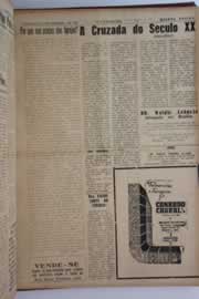 Página do jornal O Nordeste de janeiro de 1961
