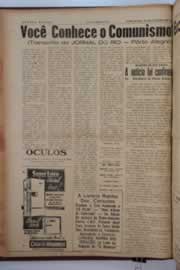 Página do jornal O Nordeste de janeiro de 1961