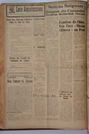 Página do jornal O Nordeste de março de 1961