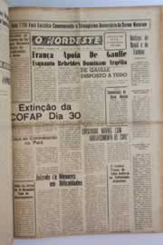 Página do jornal O Nordeste de abril de 1961