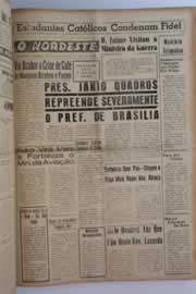 Página do jornal O Nordeste de abril de 1961