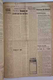Página do jornal O Nordeste de maio de 1961