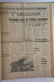Página do jornal O Nordeste de maio de 1961