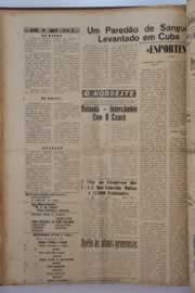 Página do jornal O Nordeste de maio de 1961