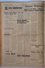 Página do jornal O Nordeste de maio de 1961