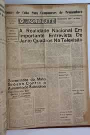 Página do jornal O Nordeste de junho de 1961
