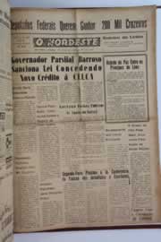 Página do jornal O Nordeste de junho de 1961