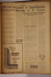 Página do jornal O Nordeste de setembro de 1961