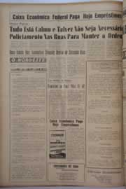 Página do jornal O Nordeste de novembro de 1961